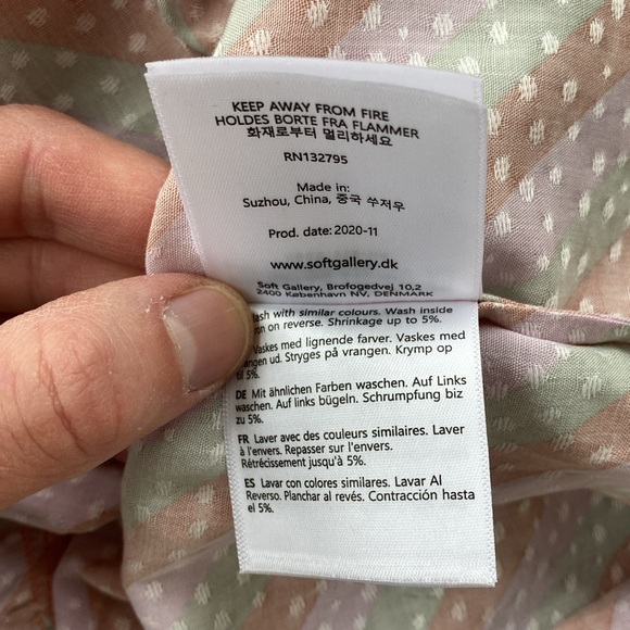 Soft Gallery Viscose Striped Honesty Dress - Picture 14 of 16